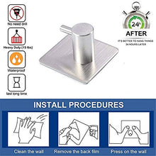 Gancio bagno cucina 2 pezzi cappotto autoadesivo accappatoio ganci appendiabiti 2-ganci in acciaio inox impermeabile porta fissato al muro ganci appeso cremagliera for cucina bagno soggiorno Gancio pe