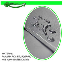 fregaren.de Tetto di ricambio per gazebo Grill 2.4 [m] x 1.5 [m] metro sabbia anticato, gazebo impermeabile, materiale: Panama PCV Soft 370 g/m², modello 11 (antracite)