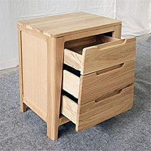 Feixunfan Comodino Bianchi Armadietti in Legno di Quercia Europea Comodino Comodino in Legno Moderno Camera da Letto Comodino (Color : Wood Color)
