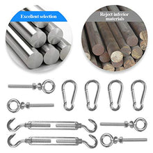 Kit di Fissaggio e Installazione 10PCS Heavy Duty Kit Fissaggio Tenda a Vela, Kit Fissaggio per Vela da Sole, Kit Fissaggio per Vela da Giardino per Triangolo Rettangolo, Tenda Parasole di Fissaggio