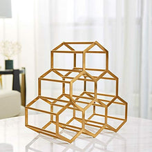 Portabottiglie Vino del metallo Rack, Holder Free Standing di immagazzinaggio del vino for il vino Cabinet controsoffitto Gabinetto decorazioni Mestieri Wine Rack Portabottiglie da vino regalo