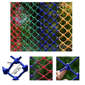WaiMin Rete anticaduta for Balcone Fornire Protezione for Rete for Bambini Rete for Recinzione Protettiva Amaca Altalena Rete for Protezione di Sicurezza Corda for Rete 60x60mm 6MM