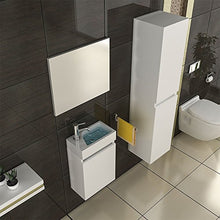 Mobili da bagno/lavabo con mobiletto/Design Specchio/bianco/modello Lugano 400/lavabo