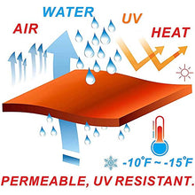 NOPEXTO Tenda A Vela Impermeabile Rettangolare,Vela Ombreggiante,Protezione Raggi UV Vela Tenda, Tenda da Sole per Esterno (3×3m,Rosso Ruggine)