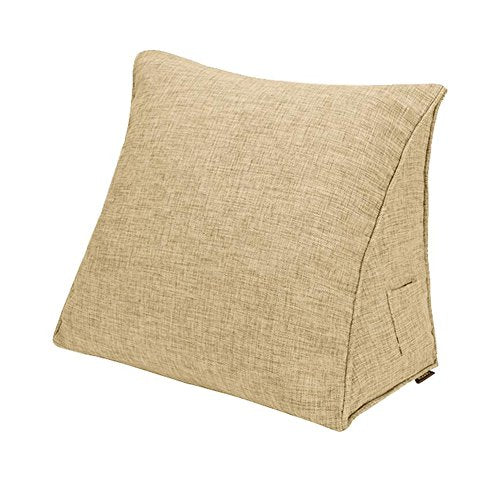 CJC cuscini Schienale Federa Tessile Supporto Lombare Collo Gamba Indietro Cuneo Cuscino riposo Lettura Solido Colore (Colore : T2, dimensioni : 45x40x15cm)