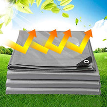 Tela da Vela Tessuto telone Antipioggia e telone di Protezione Solare in Argento (Grigio) |telone Impermeabile for compiti Pesanti Copertura for Tenda da Campeggio, Amaca, Piscina, Auto, Moto