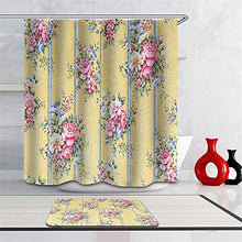 Combinazione Bagno. Immagini Chiare E Colori Vivaci Rendono Il Tuo Bagno Pieno di Vita. Accessori da Bagno. Tavola di Legno Gialla Fiori.