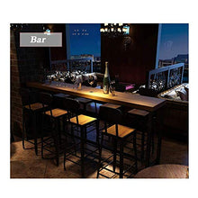 MMWYC Sgabello Cucina Sedia/Bar Stool/Alto Sgabello/Seat/Bar Sedia, Moderno Stile Industriale/Solido Gambe in Legno e Sedia di Ferro, for Counter/Cafe/Cucina/Colazione/Pub & Conserva