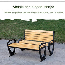 Panca da giardino per esterni, Panchine per portico con doghe in plastica resistente alle intemperie Panca da balcone con struttura in alluminio pressofuso resistente alla ruggine e resistente