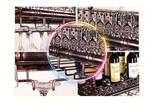 lanying Porta Bicchiere di Vino Rosso,Portabottiglie Vino Regolabile in Altezza, portabottiglie in Metallo portabottiglie in Vetro Champagne-Nero_80*35cm