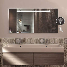 styleglass Specchio da Bagno Rettangolare Personalizzabile Atena 120 x 60 cm, Made in Italy, Specchio Parete Com Spessore Vetro 4mm, Kit Fissaggio Murale Incluso, Grado di Protezione IP20