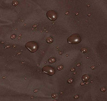 Stafeny - Copertura rettangolare per mobili da giardino, impermeabile, antivento, anti-UV, 126 x 126 x 74 cm, colore: Marrone