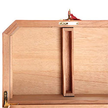 Cigar Box di stoccaggio Placcato Oro umidificatore igrometro Cigar Humidor Cedro Spagnolo Classic Legno Piano di Vernice Perfetto da Usare in Ufficio e Camera da Letto