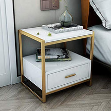 SLL- Marmo Comodino Rack Nordic Ins Luce Dorata di Lusso Moderno Semplice Dormitorio Camera Armadio di immagazzinaggio