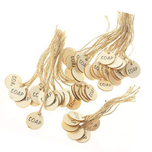 Cabilock 50 Pezzi Etichette per Vino in Legno Etichette per Bottiglie di Vino Decorative Etichette Regalo Rotonde per Decorazioni Fai-da-Te Decorazioni per Feste di Compleanno per Matrimoni (Beige)