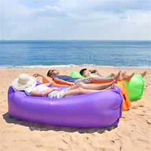 LaKoos Poltrona da Giardino Gonfiabile reclinabile, Borsa pigra per Divano ad Aria soffiata, 200 * 68 cm, utilizzata per Il Campeggio da Spiaggia-Blu
