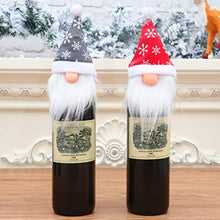 Amosfun 6 Pezzi Copri Bottiglia di Vino di Natale Tomte Gnomo Svedese Bottiglia di Vino Toppers Decorativo Decorazioni Natalizie Scandinave Babbo Natale Decorazioni per La Tavola Festa