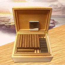 XINBO Cigar Humidor, può Contenere Circa 100 sigari, Scatola di sigari in Legno massello, con igrometro e umidificatore