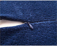 FENGZ Ortopedico Lombare Cuscino A Cuneo per Sciatica Gravidanza Anca Memory Foam Cuscino per Dolori Lombari,60x30cm-Cream