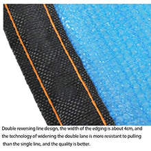 LSZ Nuova crittografia Materiale Blu e Bianco Parasole Netto Balcone Protezione Solare Parco Giochi Auto Giardino Vele Parasole (Color : A, Size : 6 * 7)
