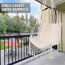 KU Syang Amaca in Stile Nordico Sicurezza Appeso Amaca Sedia Altalena Sedia da Esterno Coperta Appesa Seggiolino da Giardino per Bambino Adulto