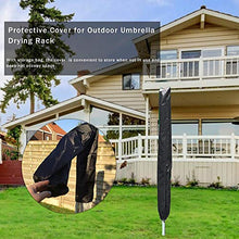 TTAototech - Copristendibiancheria rotante, 20 x 20 x 1 cm, impermeabile, con cerniera 600D, rivestimento in PVC Oxford ad alta densità, colore: nero
