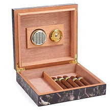 Humidars Cigar Humidor - portasigari portatile Legno di Cedro legno Cigar Box bagagli con Humidor umidificatore Idratante dispositivo Accessori for sigari mantenerlo fresco .Scatola di immagazzinaggio