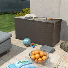vidaXL Baule da Giardino 420 L Marrone in PP Cassapanca Cassa Contenitore Box