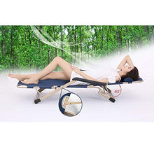 FUFU Sedie a Sdraio Lounge Chair, Pieghevole Lunch Chair Chair Siesta Bed Summer Outdoor Singolo Portatile Office Nap Chair Canvas Chair con Letto Blu, Grigio 178 * 64 * 25cm Pieghevoli
