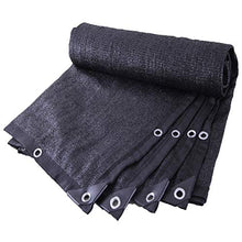 Telo Ombreggiante, 85% Paralume in Stoffa con Paralume in Tessuto ombreggiato con passacavi, Paralume retinato in Sun-Block per Tendina Parasole, Nero (Size : 4m x 7m)