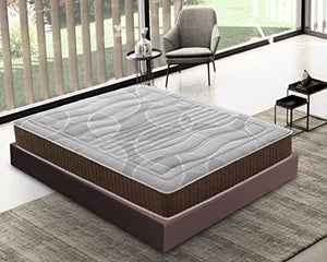 Materassiedoghe - Materasso Matrimoniale Memory Foam - Ortopedico - Anatomico - Antibatterico - Antiacaro - Elastico e Indeformabile - 100% 160x190