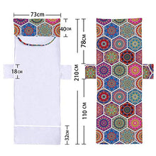 Telo Mare Stampato Geometrico Copertura per Sedia a Sdraio Portatile da Spiaggia Per Piscina Asciugamano Per Sdraio da Viaggio Per Vacanze All'aperto,Stile Esotico Mandala (Colorato 4)