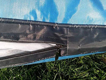 SAUERLAND Fodera per Cuscini da Esterni 120 x 80 cm, Blu (Senza Imbottitura) con Rivestimento Impermeabile, Fodera di riserva, Federa per Cuscini
