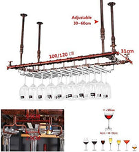 L.TSN Mensole galleggianti Portabottiglie Industriale retrò Portabicchieri Portabicchieri Portabicchieri Portabottiglie a Testa in Giù Appendiabiti da Tavolo Portabottiglie Portabottiglie (Dimensi