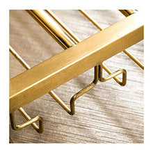 MFLASMF European Bar Creative Stainless Steel Light Wine Rack, Wine Glass Rack, Upside Down Home Wine Glass Rack, stemware Rack (Size : 60 * 35cm)