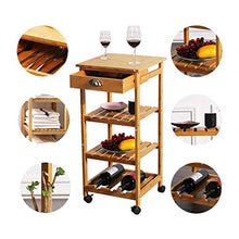 PZW Semplice e Creativo Spingendo Una Macchina da Pranzo Portabottiglie Scaffale in Legno Massello Scaffale per la Casa Hotel con Rullo Mobile