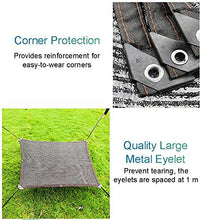 Telo Ombreggiante, Tessuto Parasole - Tessuto for Parasole Nero Mesh Resistente ai Raggi UV al 95% - Copertura for reti for Esterni, Cortile, Giardino, Piante, Serra, fienile (Size : 5m x 8m)