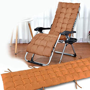 Zero Sdraio Sedia A Sdraio A gravità Zero Patio, Sedia Pieghevole in Giardino All'aperto Poltrona Reclinabile Sedia A Dondolo con Cuscini Supporta 200 kg Sedia gravità (Color : Brown)