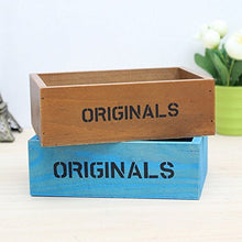 KOTiger in Legno Piante succulente Erbe aiuola Box Vaso da Giardino Paesaggio Decorazione (Marrone)