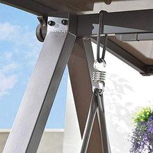 DGHJK Sedie a Dondolo da Esterno con baldacchino e Cuscini, Altalena da Giardino, amache da stupore Pigro, Panca Altalena Adatta per Patio, Giardino, Bordo Piscina, Balcone