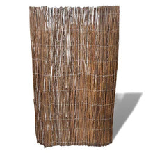 vidaXL Recinzione Barriera Protezione Palizzata Staccionata Perimetro Steccato Recinto Muro Esterno Pannelli Rete in Salice 300x120 cm