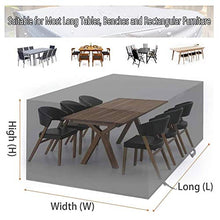 Copertura Mobili Giardino, Coperture per Tavolo Impermeabile Rettangolare Poliestere Anti-UV, Teloni per Divano da Esterno Sedia Copri Protettiva, Silver, Antivento/Pioggia,210 * 140 * 80cm