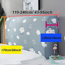 Komoso - Coprimaterasso stampato per testiera da letto, in pelle, per letto matrimoniale
