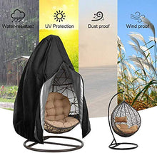 KDR - Coprisedia da giardino, impermeabile, anti-polvere, con cerniera, per veranda, per sedie a dondolo da giardino, con borsa per sedie a dondolo da giardino, 190 x 115 cm