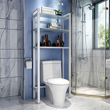 Rack di stoccaggio da bagno Over-the-rack di stoccaggio servizi igienici bagno di livello 3 Mensola vetro temperato Bagno bagagli Per le piccole armadietto di immagazzinaggio unità di spazio di archiv