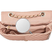 KevenAnna - Specchio da toeletta girevole a doppia faccia, con ingrandimento 4X e supporto da tavolo, diametro 8,26 cm, ideale per camera da letto e bagno
