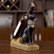 IHZ Cremagliera del Vino del Dio Gatto Egiziano retrò Creativo in Stile Europeo, Artigianato della Decorazione dell'Armadio, Decorazione del Soggiorno, Decorazione della Stanza del Modello