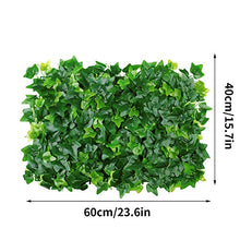 Hedge Artificiale Panel, Piante Artificiali, Pannello Di Traliccio, Finto Schermo Fence Parete Pianta Ivy Sfondo Faux Erba Decorativo Per Giardino Di Casa Piccolo Creeper Verde