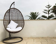 KG KitGarden – Dondolo da giardino, 1 posto, 94 Ø x 198 cm, marrone, Orient