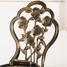 CGBF-Set Bistrot Rosa 3 Pezzi,Mobilia della Sedia del Tavolo da Pranzo del Patio del Balcone del Giardino All'aperto Resistente e Durevole Alluminio Pressofuso
